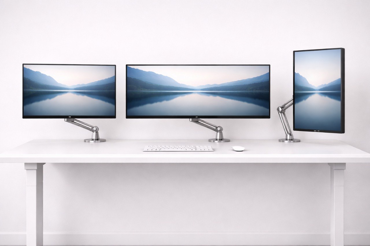 Monitor-Setup im Home Office